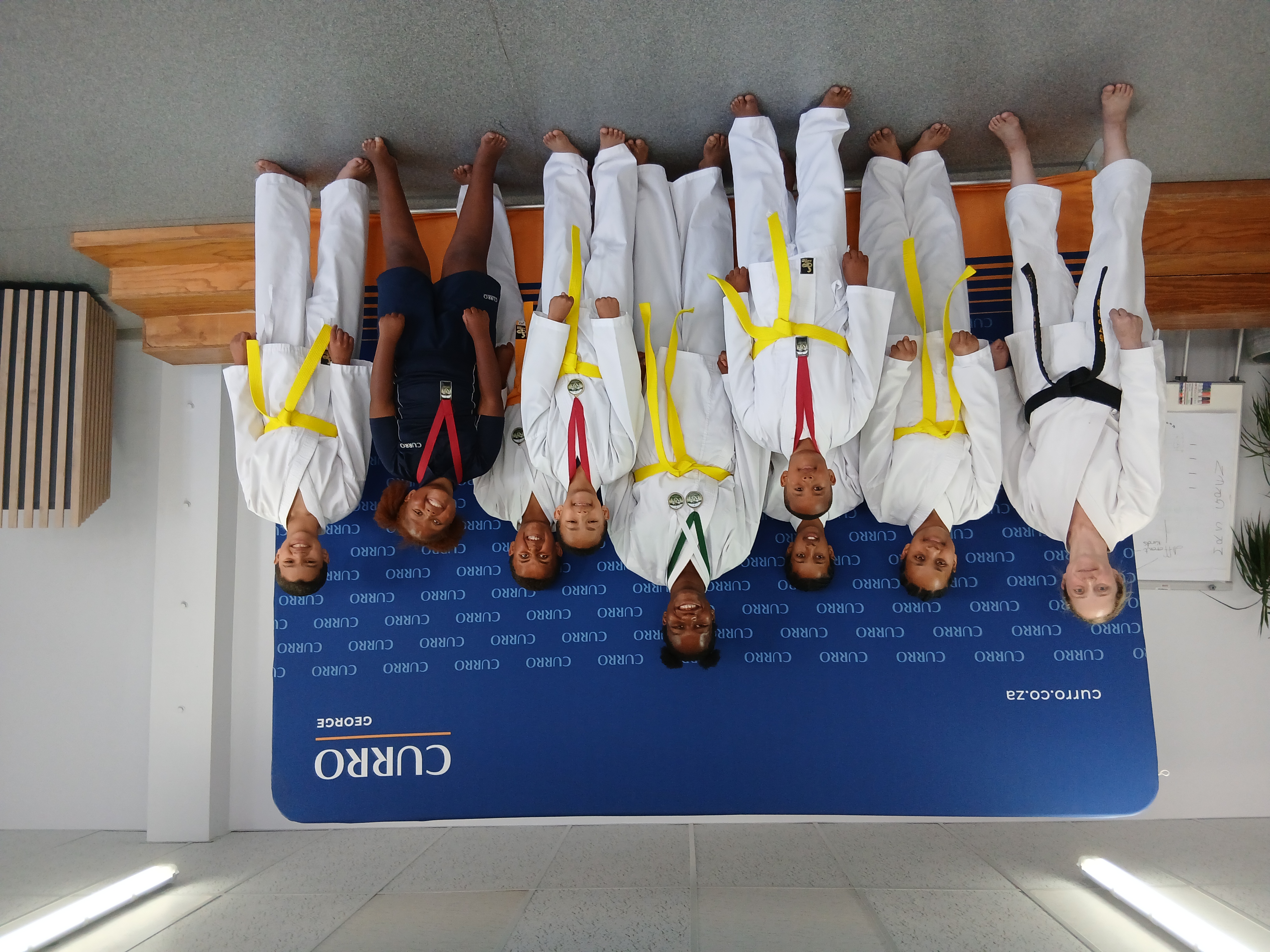 Karate students