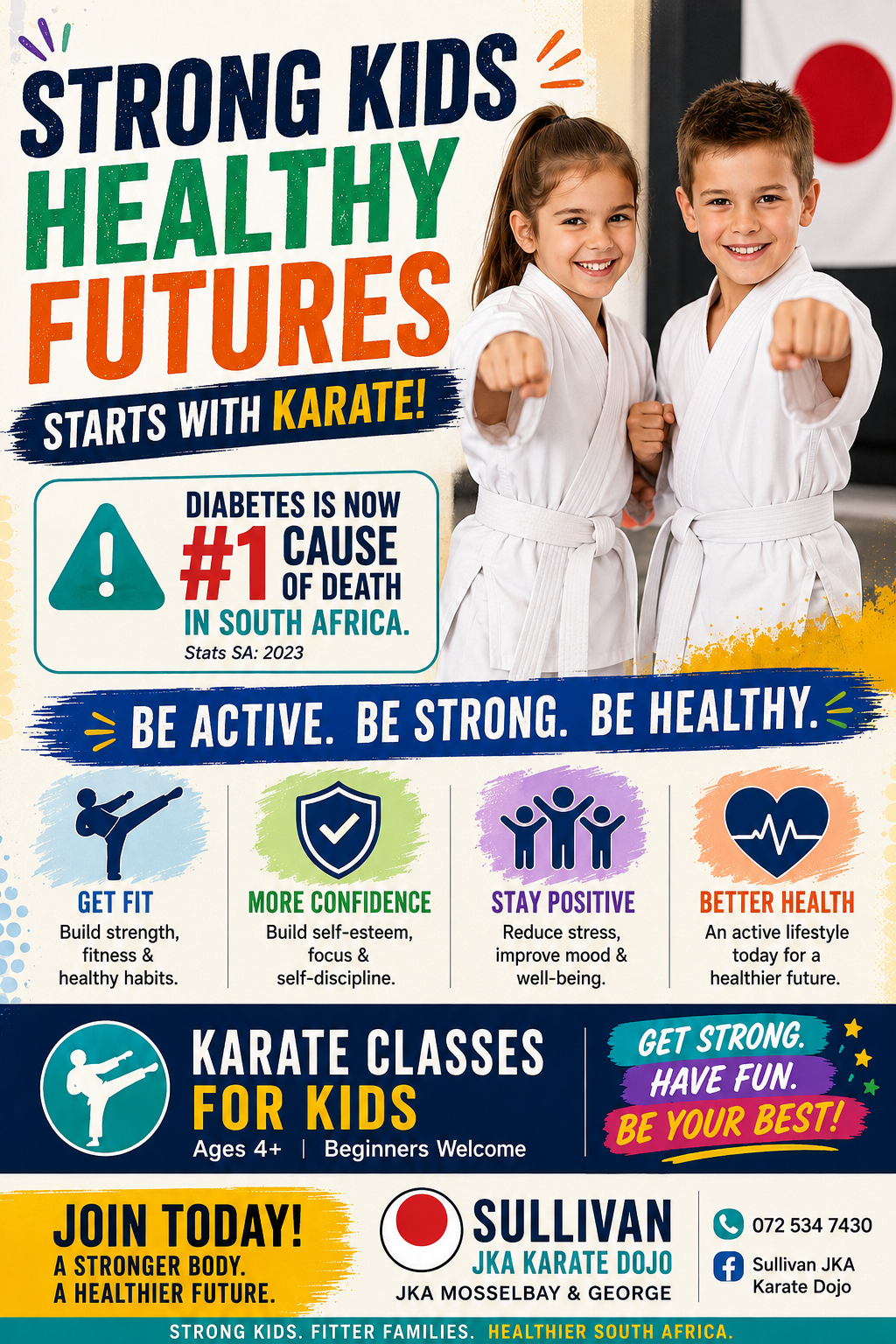 Sullivan JKA Karate students